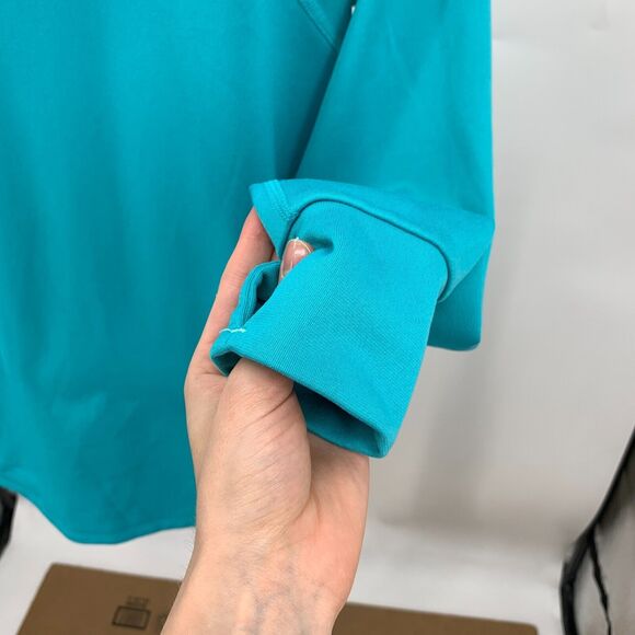 Nike Running Relay Midweight Pullover Sweater Womens M Medium Blue Turtleneck - Picture 7 of 14